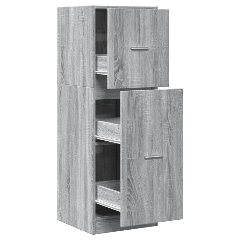 vidaXL Συρταριέρα Γενικής Χρήσης Γκρι Sonoma 40x41x118 εκ. Επεξ. Ξύλο