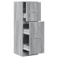 vidaXL Συρταριέρα Γενικής Χρήσης Γκρι Sonoma 40x41x118 εκ. Επεξ. Ξύλο