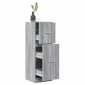 vidaXL Συρταριέρα Γενικής Χρήσης Γκρι Sonoma 40x41x118 εκ. Επεξ. Ξύλο
