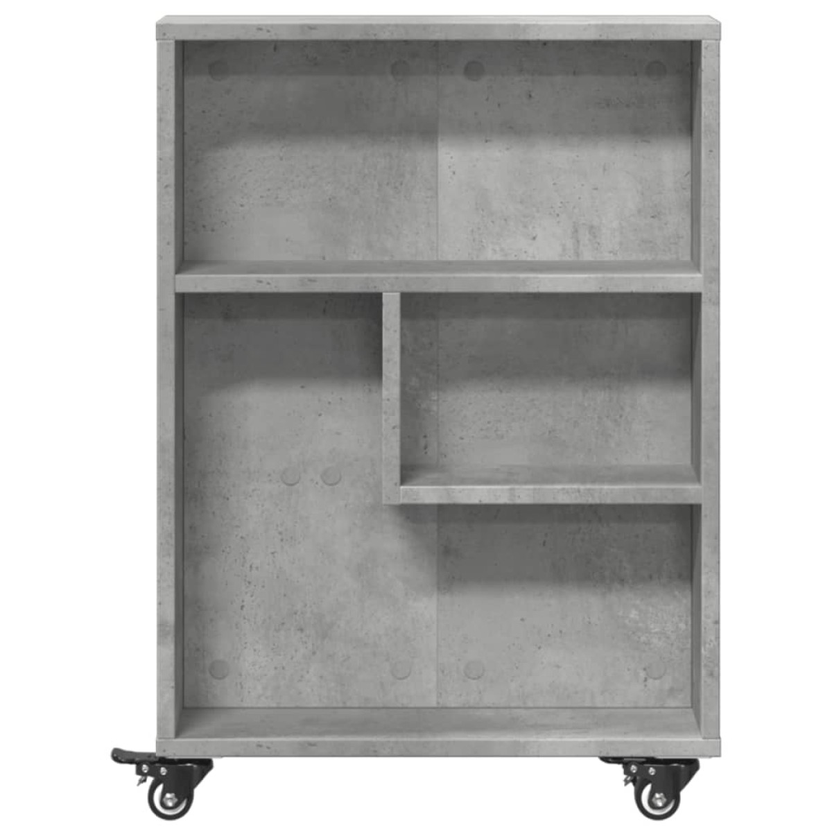 vidaXL Τρόλεϊ Αποθήκευσης Στενό Γκρι Σκυρ. 48x13x68 εκ. Επεξ. Ξύλο