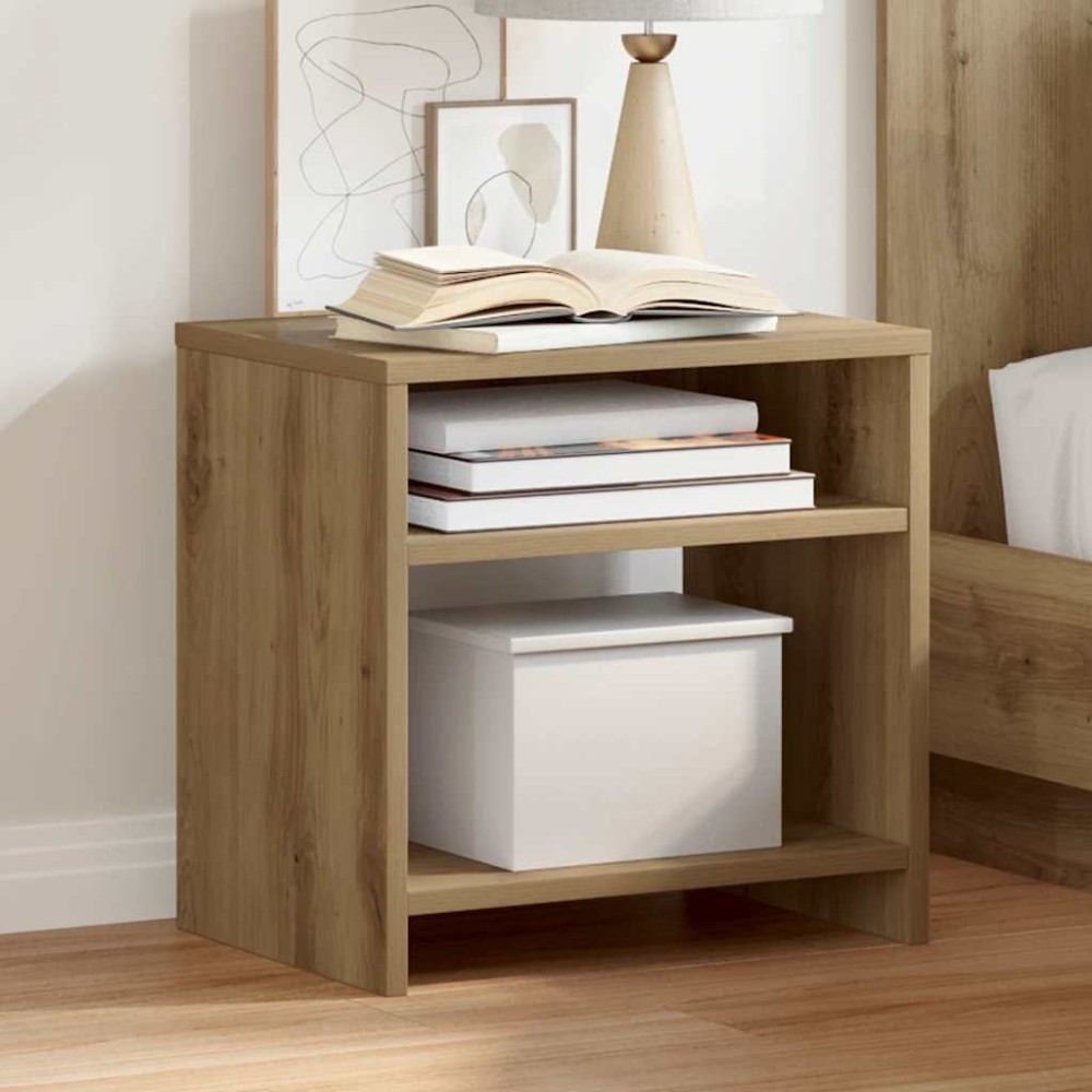vidaXL Κομοδίνα 2 τεμ. Αρτισιανή Δρυς 40x30x40 εκ. από Επεξεργ. Ξύλο