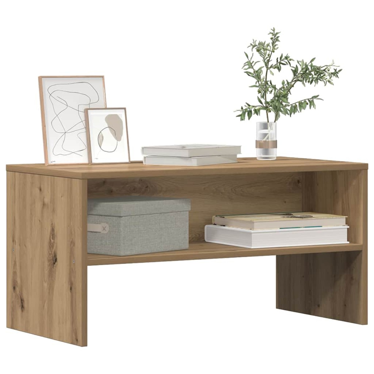 vidaXL Έπιπλο Τηλεόρασης Αρτισιανή Δρυς 80x40x40 εκ Επεξ. Ξύλο