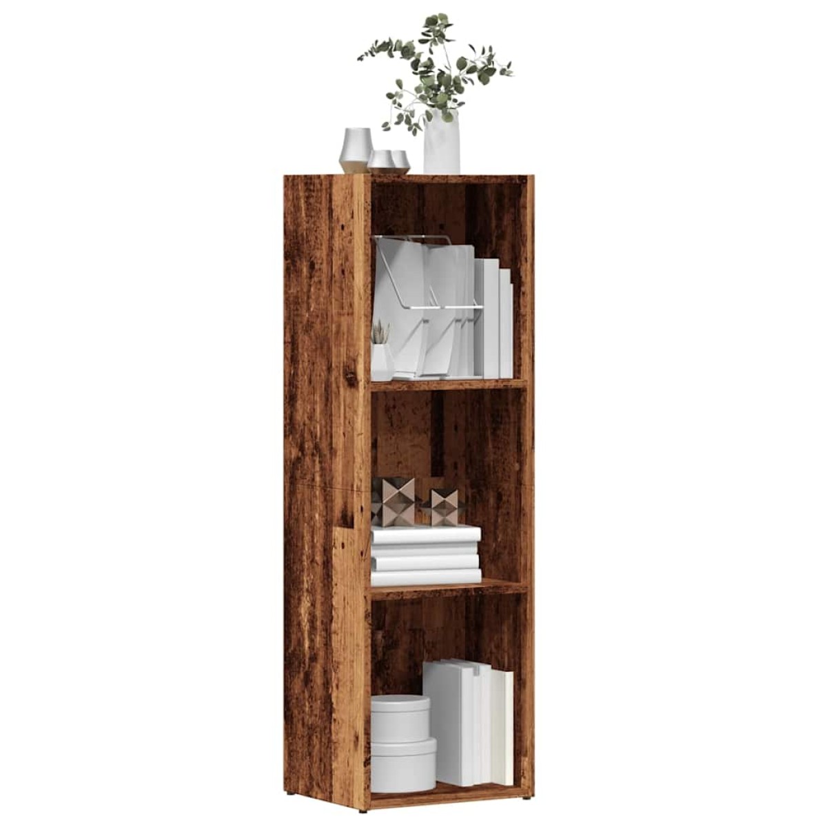 vidaXL Ντουλάπι βιβλίου Παλιό Ξύλο 36x30x114 cm Μηχανικό Ξύλο