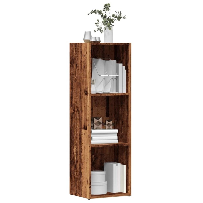 vidaXL Ντουλάπι βιβλίου Παλιό Ξύλο 36x30x114 cm Μηχανικό Ξύλο