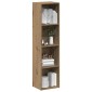 vidaXL Ντουλάπι βιβλίων Artisan Oak 36x30x143 cm Κατασκευασμένο ξύλο