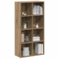 vidaXL Ντουλάπι βιβλίων Artisan Oak 66x30x130 cm Κατασκευασμένο ξύλο