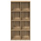 vidaXL Ντουλάπι βιβλίων Artisan Oak 66x30x130 cm Κατασκευασμένο ξύλο