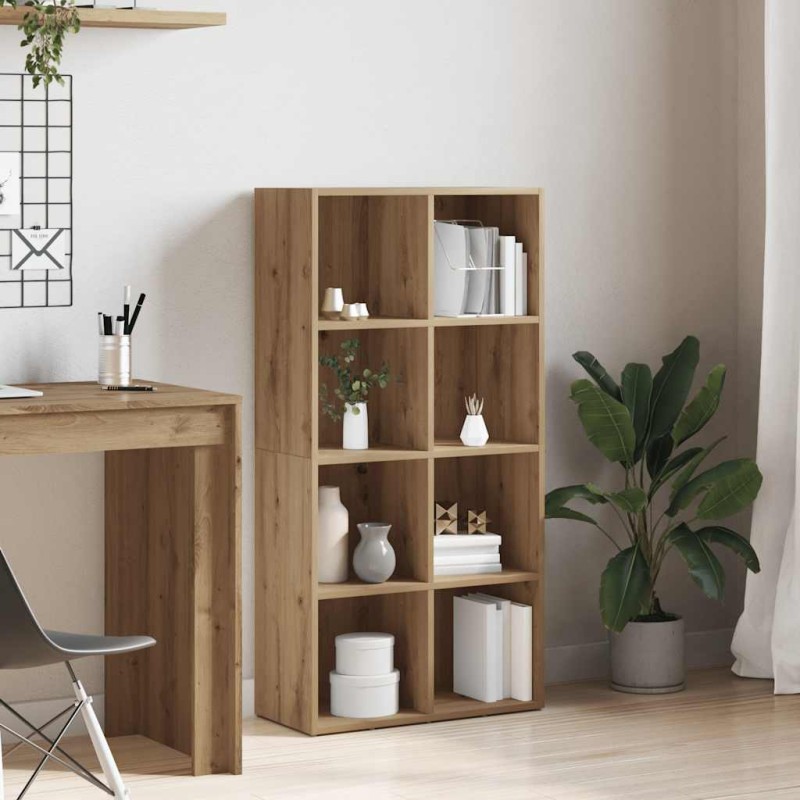 vidaXL Ντουλάπι βιβλίων Artisan Oak 66x30x130 cm Κατασκευασμένο ξύλο