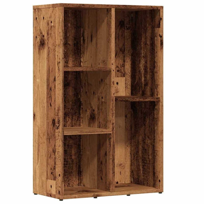 vidaXL Βιβλιοθήκη Όψη Παλαιού Ξύλου 50x25x80 εκ. από Επεξ. Ξύλο