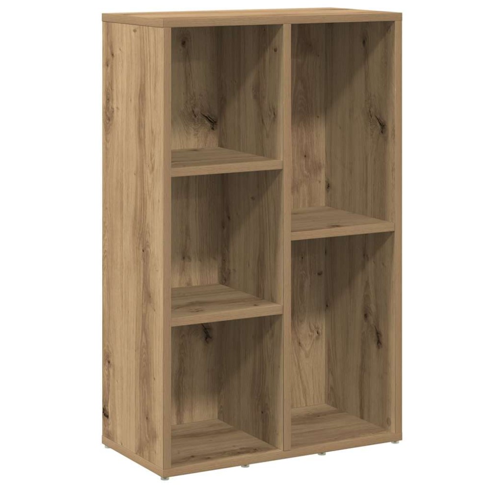 vidaXL Βιβλιοθήκη Artisan Δρυς 50x25x80 εκ. Επεξεργασμένο Ξύλο