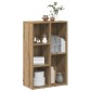 vidaXL Βιβλιοθήκη Artisan Δρυς 50x25x80 εκ. Επεξεργασμένο Ξύλο