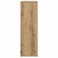 vidaXL Βιβλιοθήκη Artisan Δρυς 50x25x80 εκ. Επεξεργασμένο Ξύλο
