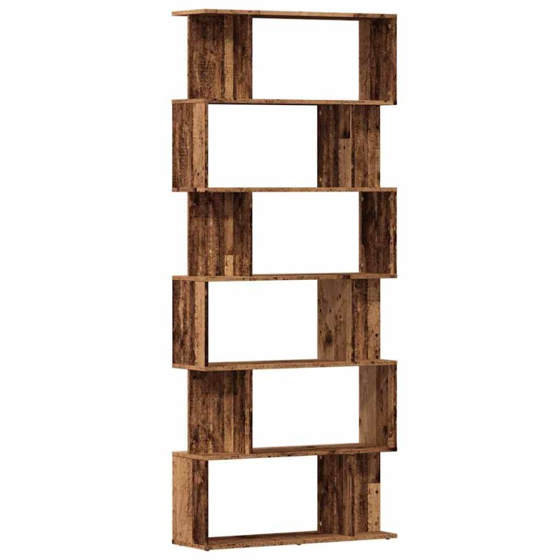 vidaXL Ντουλάπι βιβλίων Παλιό ξύλο 80x24x192 cm Κατασκευασμένο ξύλο