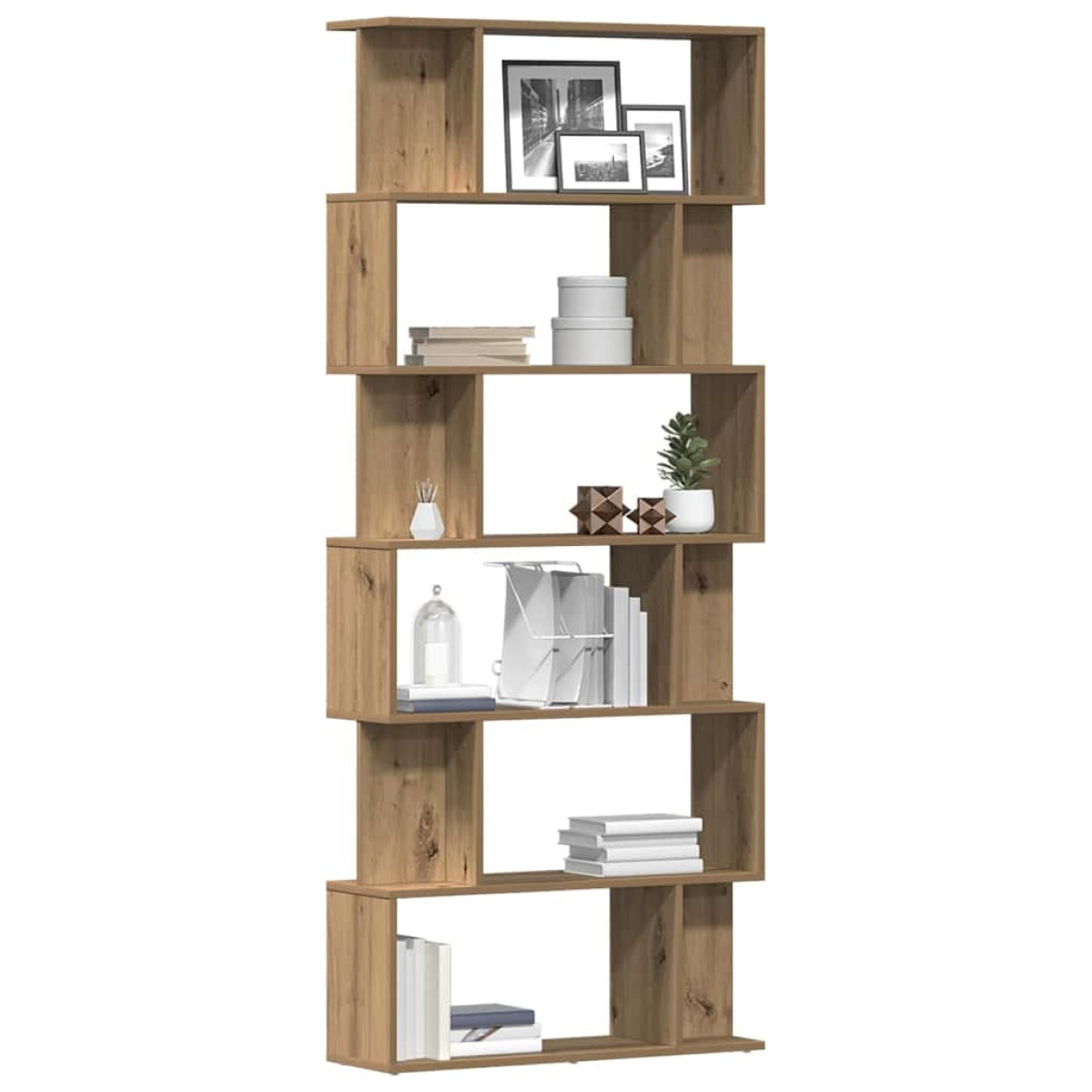 vidaXL Ντουλάπι βιβλίων Artisan Oak 80x24x192 cm Κατασκευασμένο ξύλο