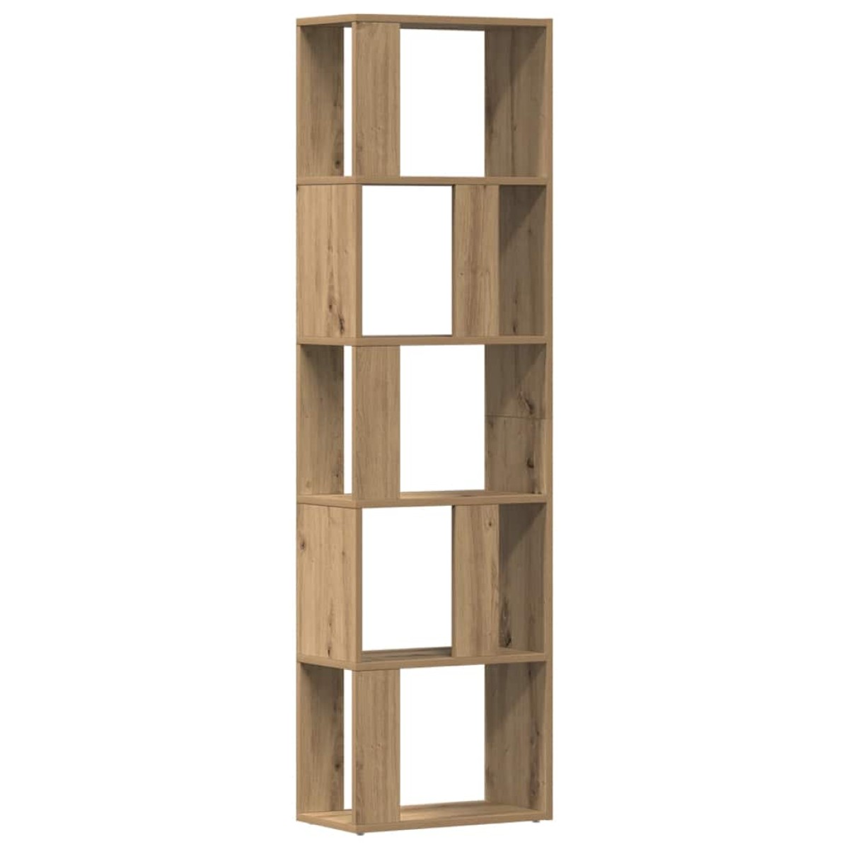 vidaXL Βιβλιοθήκη Artisan Δρυς 45x24x159 εκ. Επεξεργασμένο Ξύλο