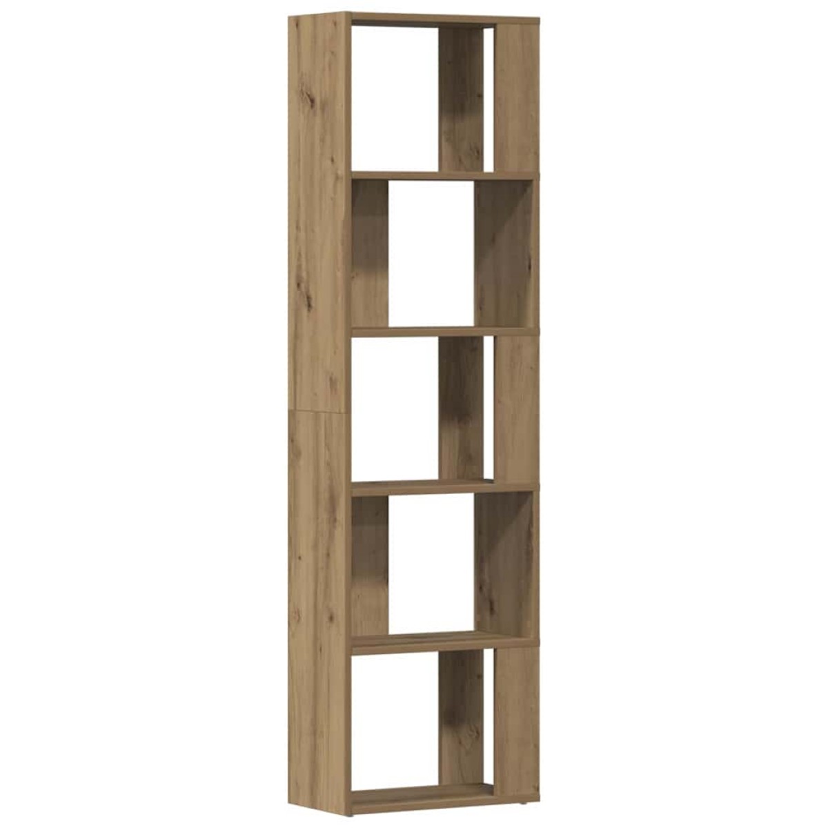 vidaXL Βιβλιοθήκη Artisan Δρυς 45x24x159 εκ. Επεξεργασμένο Ξύλο
