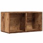 vidaXL LP Κουτί Αποθήκευσης Όψη Παλαιού Ξύλου 69,5x34x36 εκ. Επεξ.Ξύλο