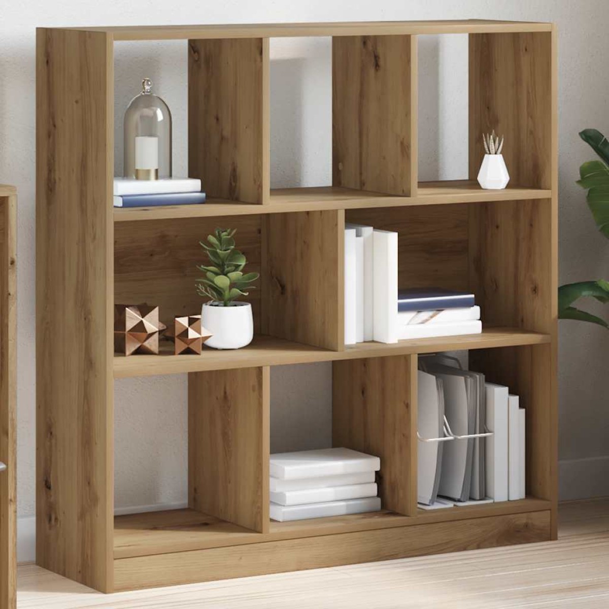 vidaXL Ντουλάπι βιβλίων Artisan Oak 97,5x29,5x100 cm Ξύλο μηχανής