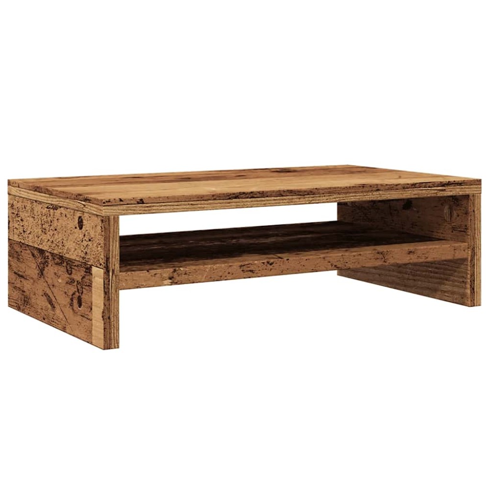 Βάση οθόνης vidaXL Παλιό ξύλο 42x24x13 cm Κατασκευασμένο ξύλο