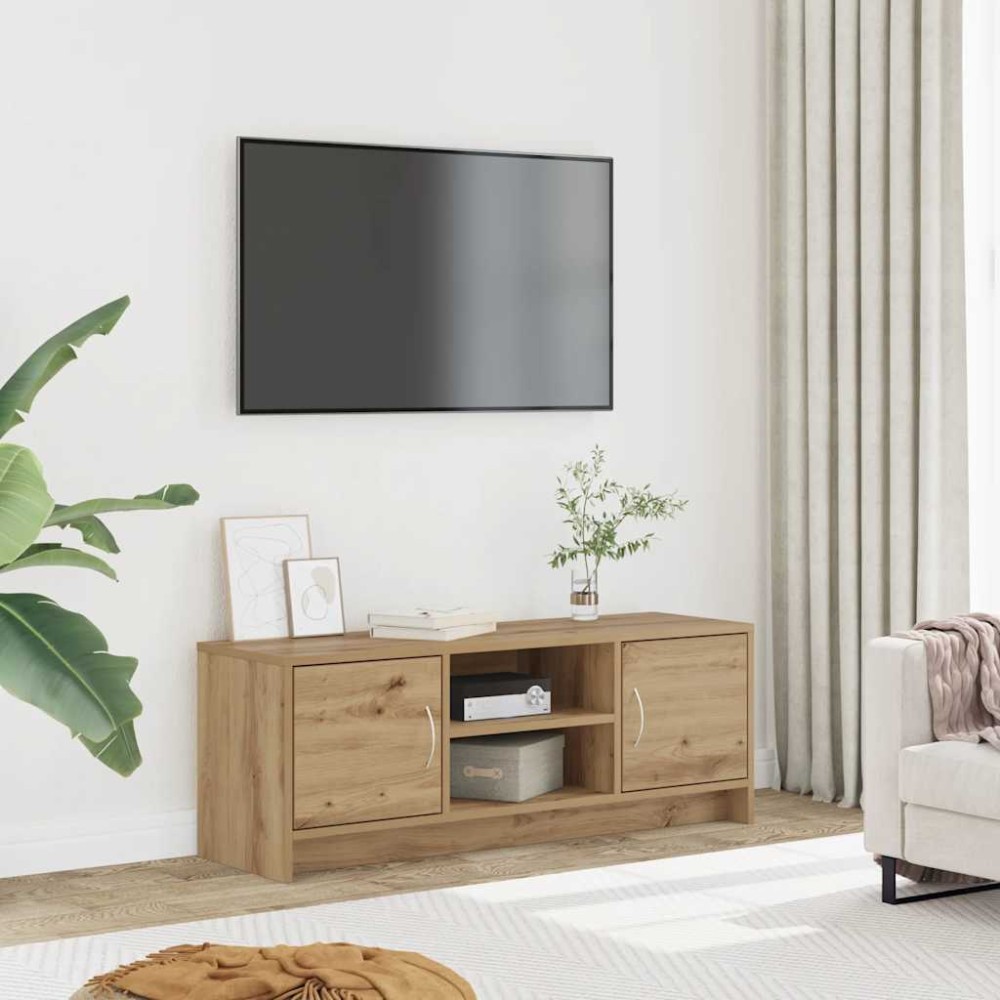 vidaXL Έπιπλο Τηλεόρασης Αρτισιανή Δρυς 102x30x37,5 εκ Επεξ. Ξύλο