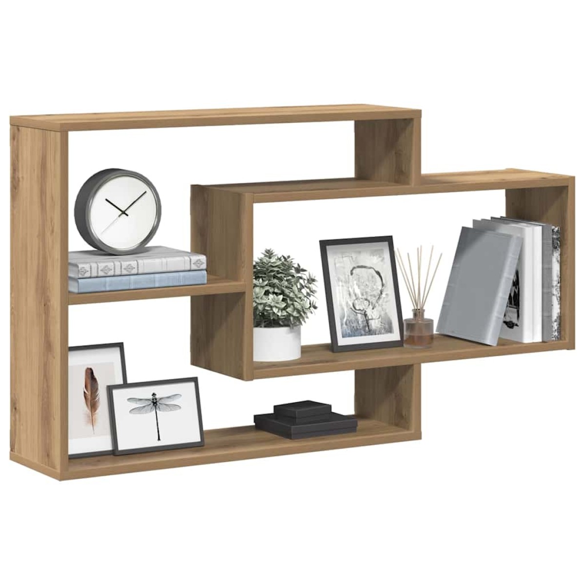 vidaXL Ράφι τοίχου Artisan Oak 104x20x58,5 cm Κατασκευασμένο ξύλο