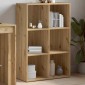 vidaXL Ντουλάπι βιβλίου/Σιδερένιο ντουλάπι Artisan Oak 66x30x98 cm