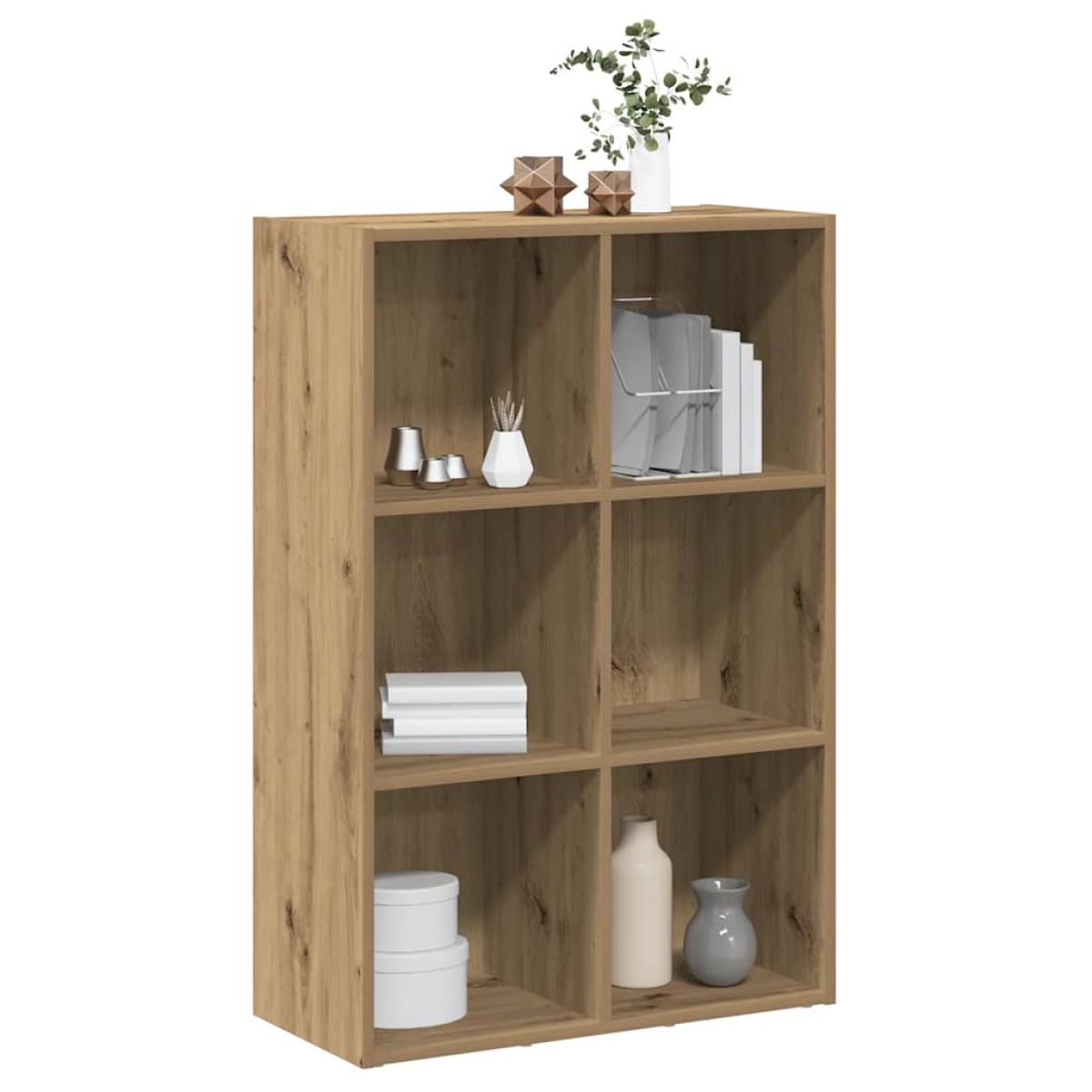 vidaXL Ντουλάπι βιβλίου/Σιδερένιο ντουλάπι Artisan Oak 66x30x98 cm