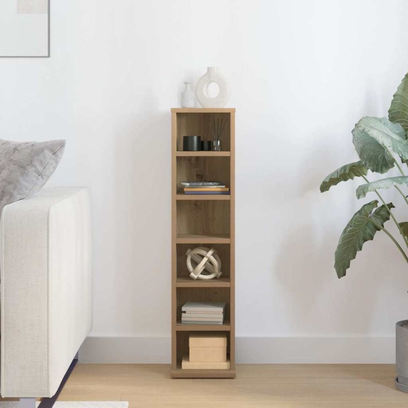 vidaXL Ντουλάπι CD Artisan Oak 21x20x88 cm Κατασκευασμένο ξύλο
