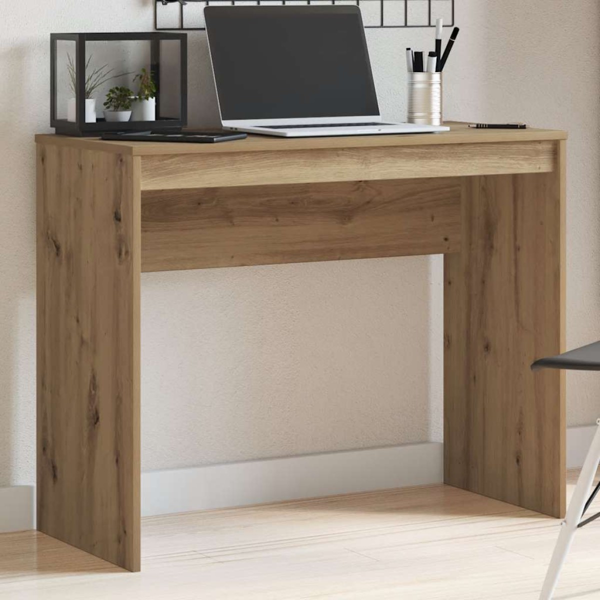 vidaXL Γραφείο Αρτισιανή Δρυς 90x40x72 εκ. από Επεξεργασμένο Ξύλο