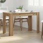 vidaXL Τραπεζαρία Αρτισιανή Δρυς 120x60x76 εκ. από Επεξεργασμένο Ξύλο