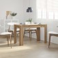 vidaXL Τραπεζαρία Αρτισιανή Δρυς 120x60x76 εκ. από Επεξεργασμένο Ξύλο