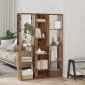 vidaXL Διαχωριστικό/Βιβλιοθήκη Παλιό Ξύλο 100x24x140εκ από Μοριοσανίδα