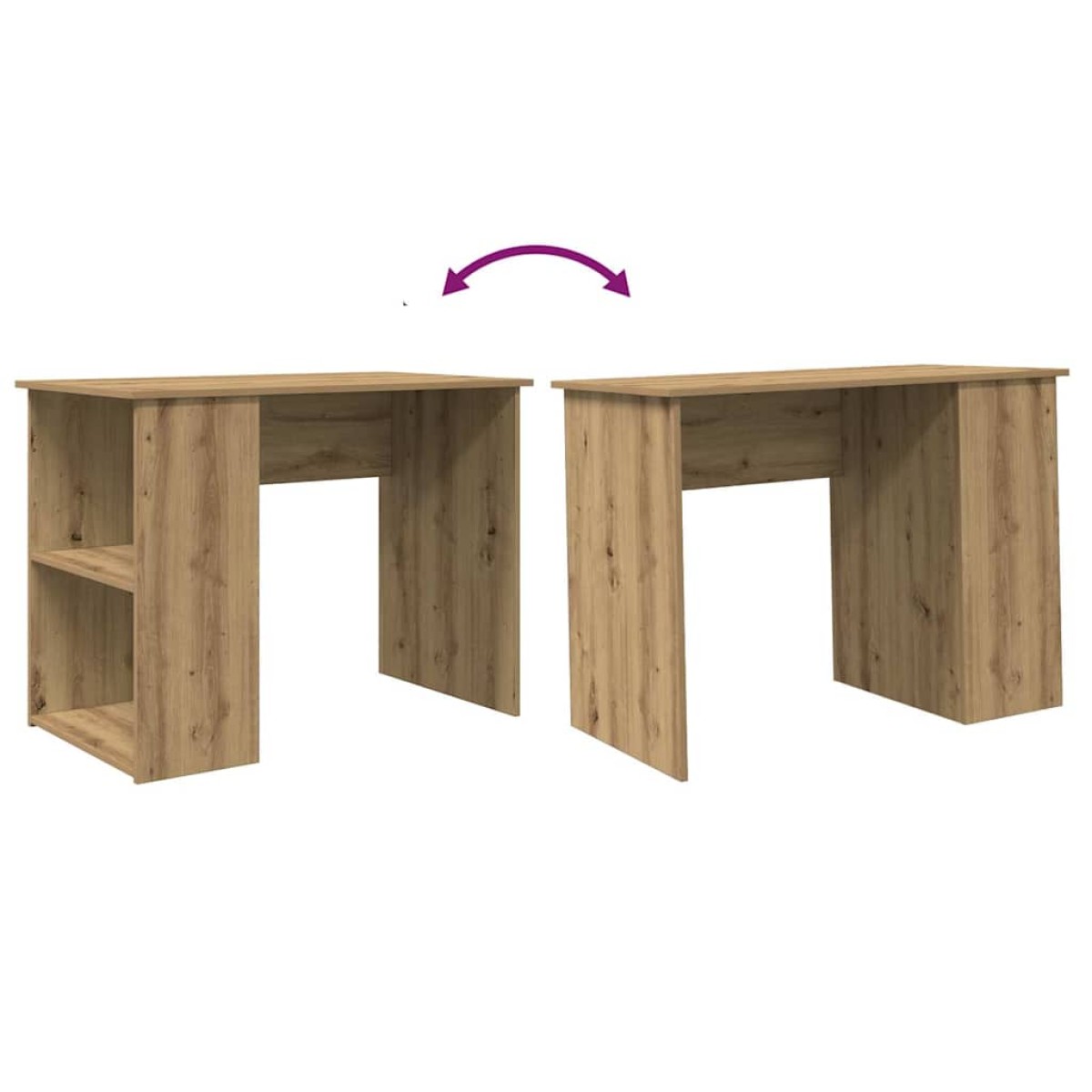Γραφείο vidaXL Artisan Oak 100x55x75 cm Κατασκευασμένο ξύλο