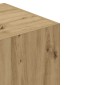 vidaXL Ντουλάπα Τεχνίτης Δρυς 80x52x180 εκ Επεξεργασμένο Ξύλο