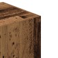 vidaXL Ντουλάπα Παλιό Ξύλο 90 x 52 x 200 εκ. από Μοριοσανίδα