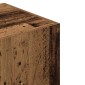 vidaXL Ντουλάπα Παλιό Ξύλο 80 x 52 x 180 εκ. από Μοριοσανίδα