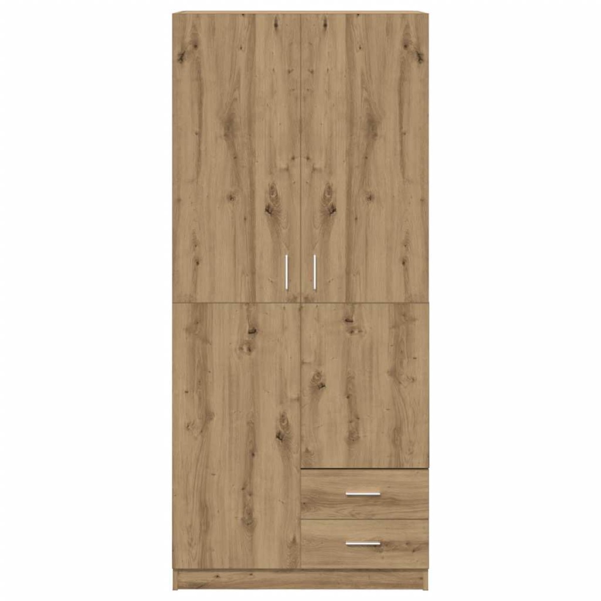 vidaXL Ντουλάπα Τεχνίτης Δρυς 80x52x180 εκ Επεξεργασμένο Ξύλο