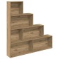 vidaXL Ντουλάπι βιβλίων Artisan Oak 157x24x160 cm Κατασκευασμένο ξύλο