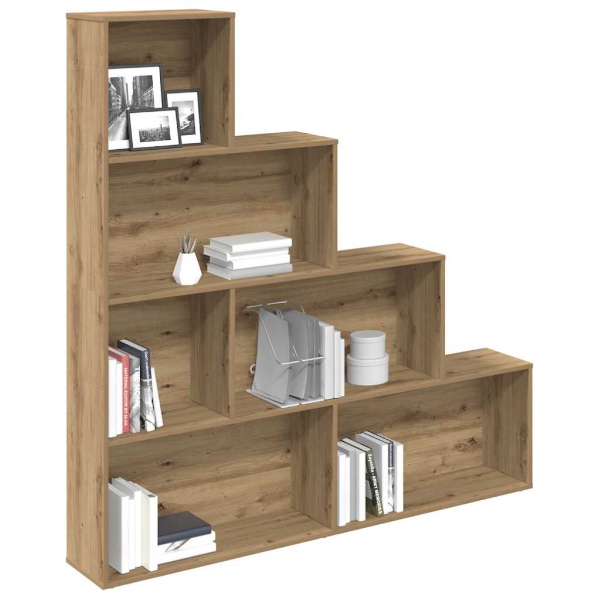 vidaXL Ντουλάπι βιβλίων Artisan Oak 157x24x160 cm Κατασκευασμένο ξύλο