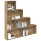 vidaXL Ντουλάπι βιβλίων Artisan Oak 157x24x160 cm Κατασκευασμένο ξύλο