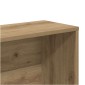 vidaXL Ντουλάπι βιβλίων Artisan Oak 157x24x160 cm Κατασκευασμένο ξύλο