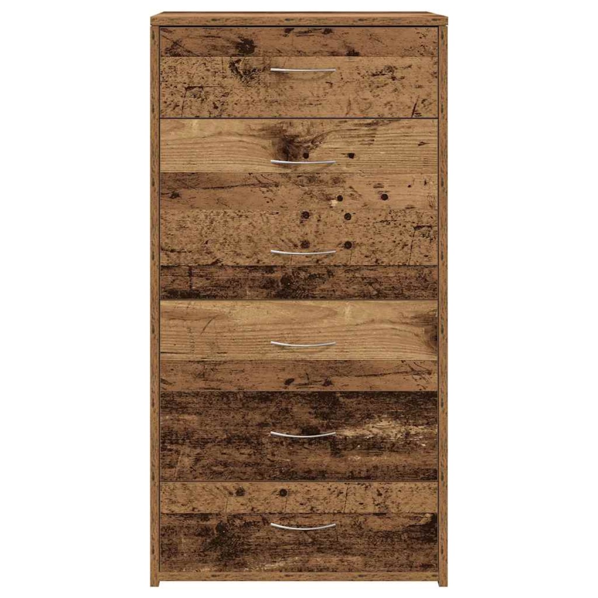 vidaXL Sideboard με 6 συρτάρια Παλαιό ξύλο 50x34x96 cm Ξύλο μηχανής