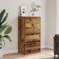 vidaXL Sideboard με 6 συρτάρια Παλαιό ξύλο 50x34x96 cm Ξύλο μηχανής