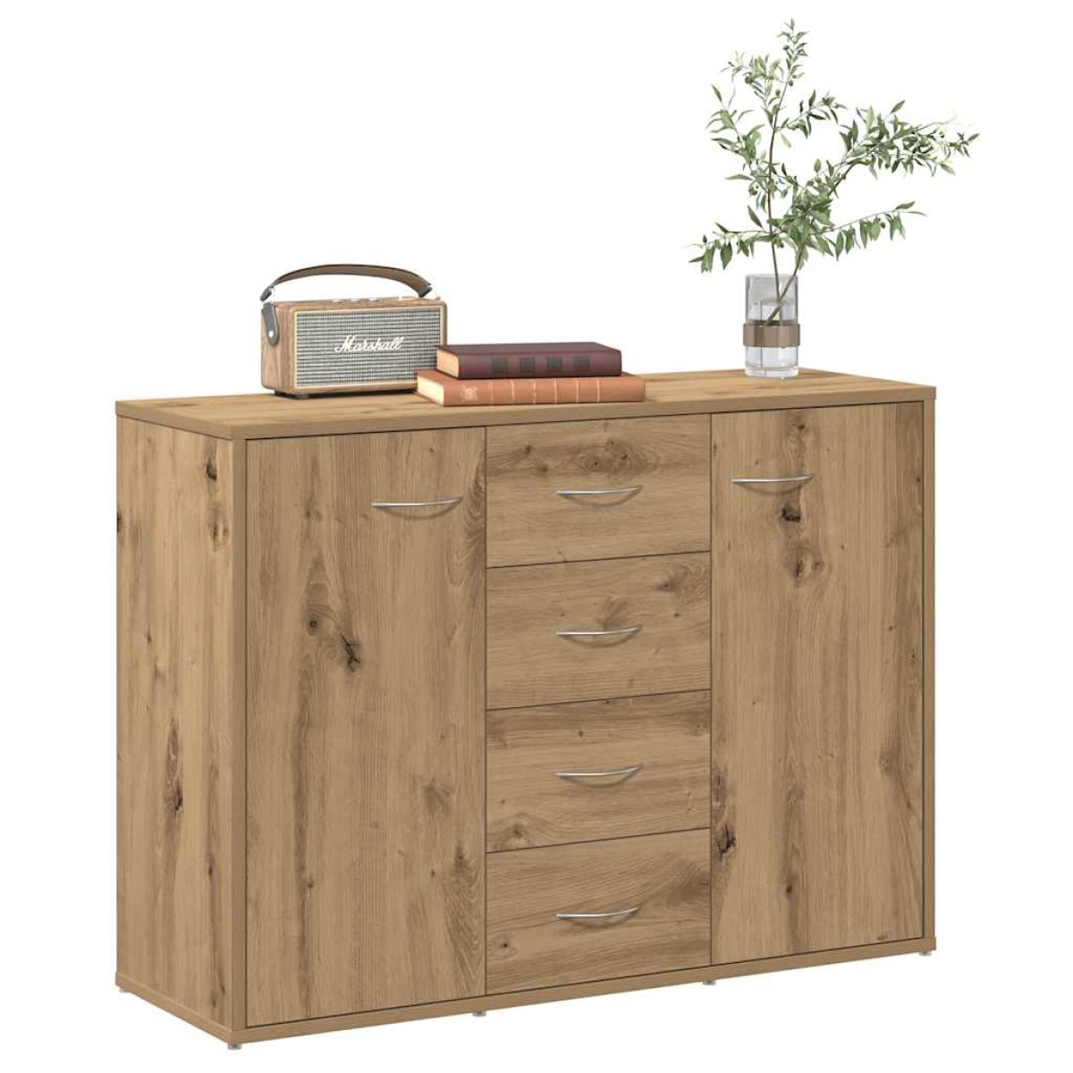 vidaXL Ντουλάπι Αρτισιανή Δρυς 88x30x64 εκ. από Επεξεργ. Ξύλο