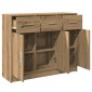 vidaXL Ντουλάπι Αρτισιανή Δρυς 91x28x75 εκ. από Επεξεργασμένο Ξύλο