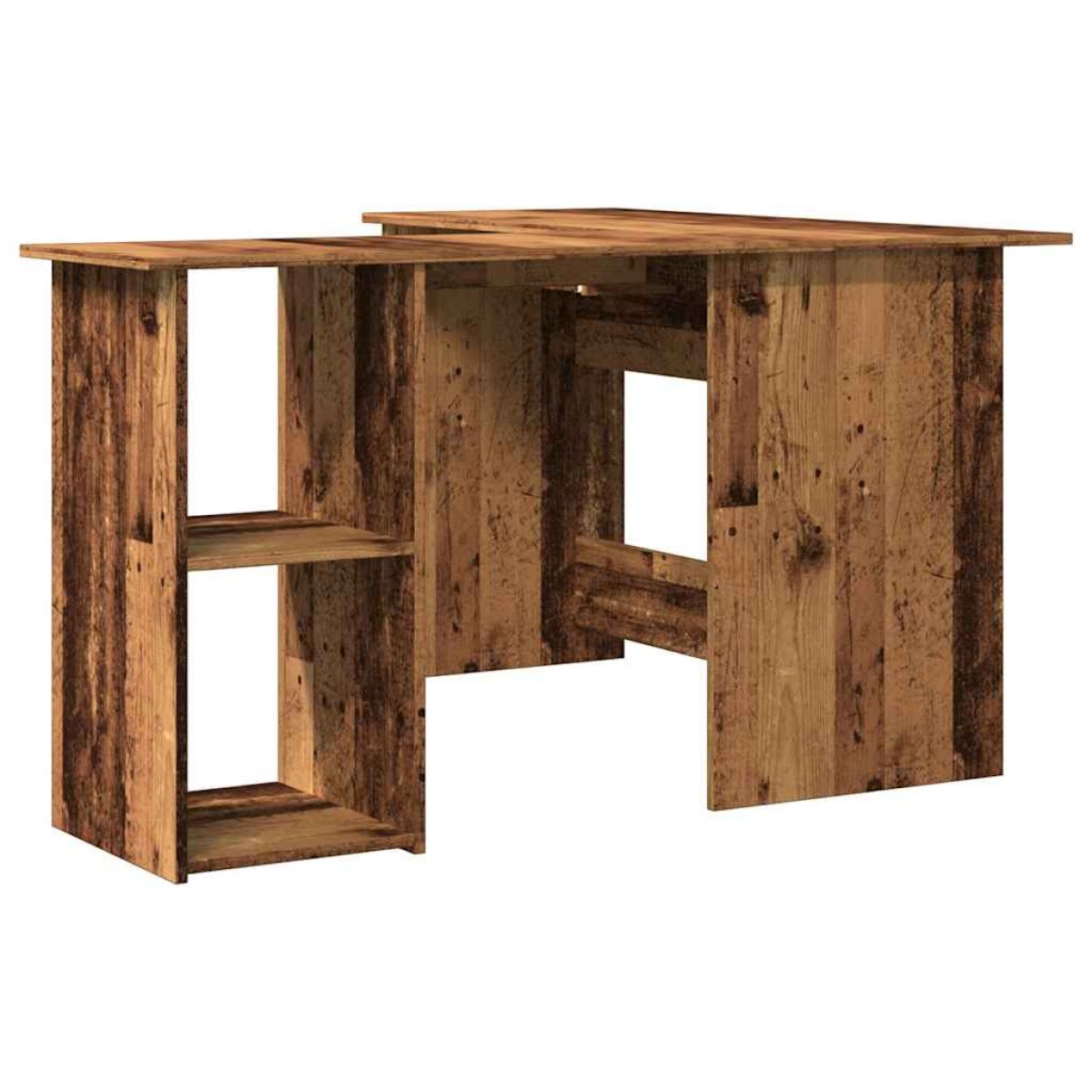 vidaXL Γραφείο Γωνιακό Παλιό Ξύλο 120x140x75 εκ. Επεξεργασμένο Ξύλο