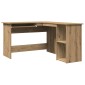 vidaXL Γραφείο Γωνιακό Τεχνίτης Δρυς 120x140x75 εκ Επεξεργασμένο Ξύλο