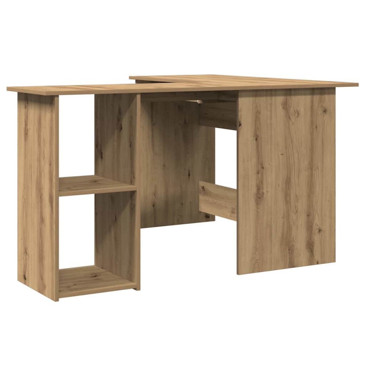 vidaXL Γραφείο Γωνιακό Τεχνίτης Δρυς 120x140x75 εκ Επεξεργασμένο Ξύλο