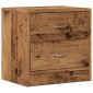 vidaXL Κομοδίνο Όψη Παλαιού Ξύλου 40 x 30 x 40 εκ. από Επεξ. Ξύλο