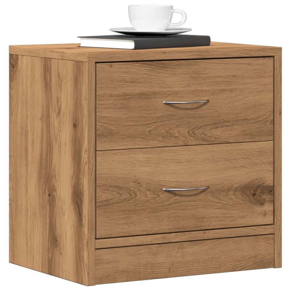 vidaXL Κομοδίνο Χρώμα Αρτισιανή Δρυς 40 x 30 x 40 εκ. από Επεξ. Ξύλο